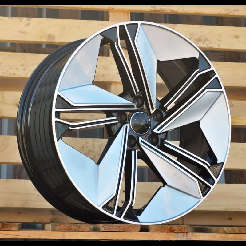 4 jantes 8.5 19 5x112 design audi fluotournage noir brillant