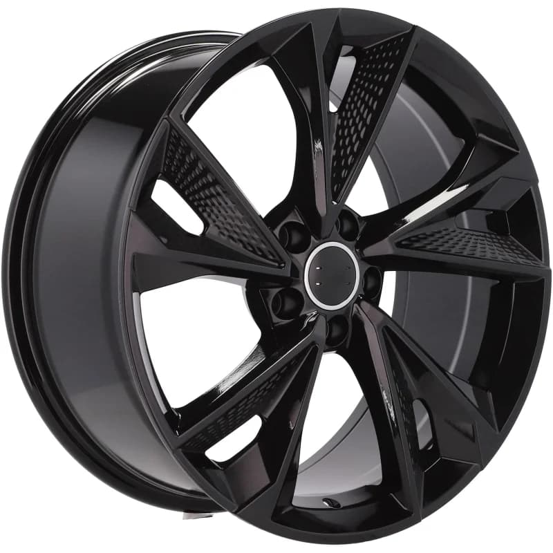4 jantes 8.5 19 5x112 design audi fluotournage noir brillant