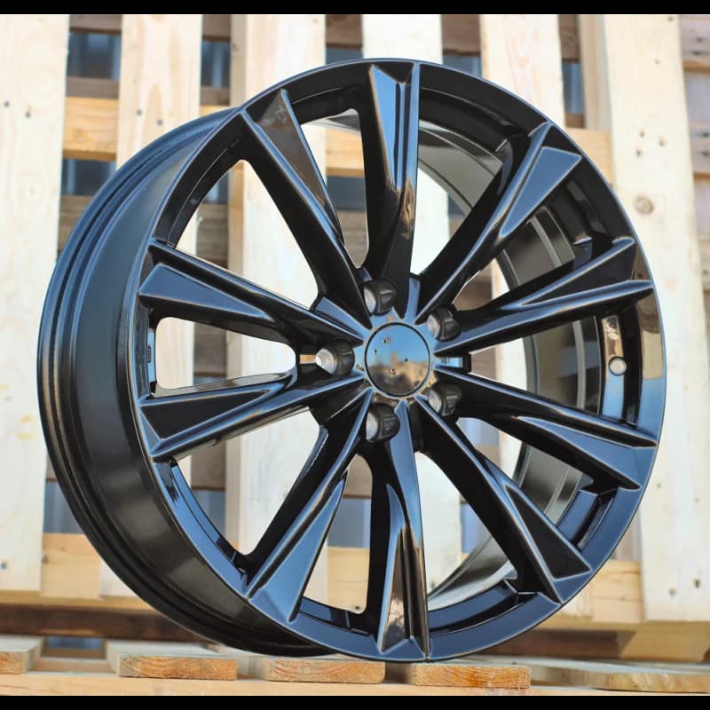 4 jantes 8.0 21 5x114.3 design lexus fluotournage noir mat
