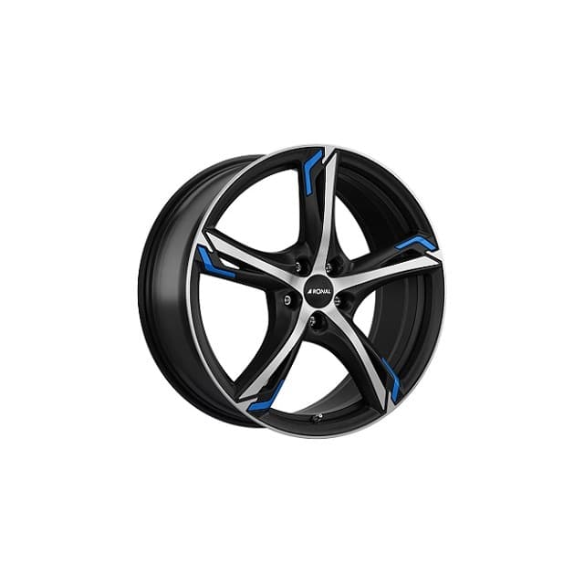 4 jantes ronal 7,5x17 ronal r62 blue 5/114,3 et40 ch82
