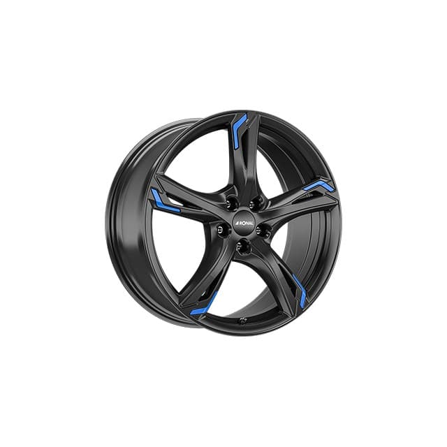 4 jantes ronal 7,5x18 ronal r62 blue 5/112 et51 ch76