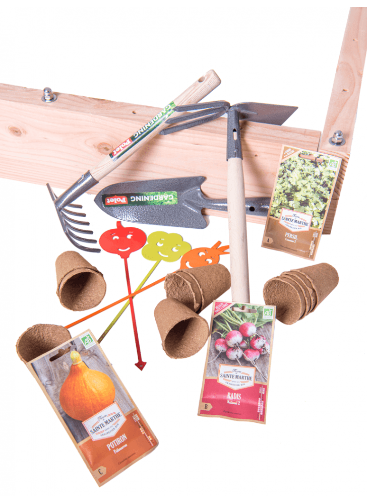 Mon 1er potager et Carré Potager BASIK, carré potager écoresponsable fabriqué en France