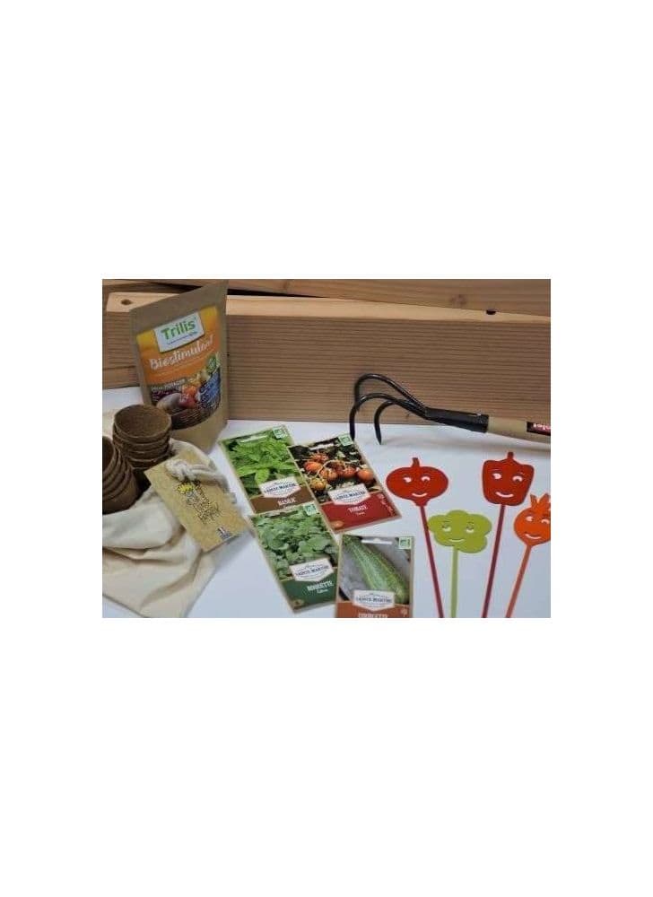 Mon Pack Viva Italia et Carré Potager BASIK, carré potager écoresponsable en bois. Fabriqué en France.