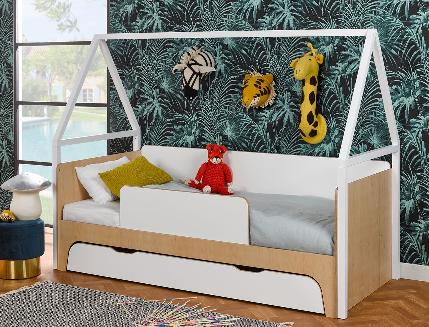 Lit cabane + Tiroir Songe 90x190 cm