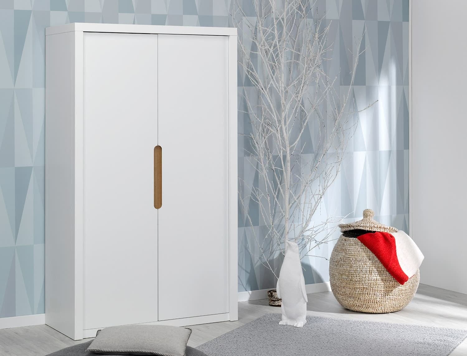 Armoire enfant et ado Milo Blanc