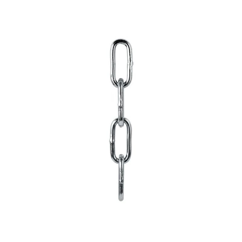 Chaîne ordinaire droite 5 mm 1 chaîne(s) de 25 mètre(s) linéaire chaîne ordinaire droite 5 mm - acier galvanisé à chaud acier chaîne galvanisé - vigou