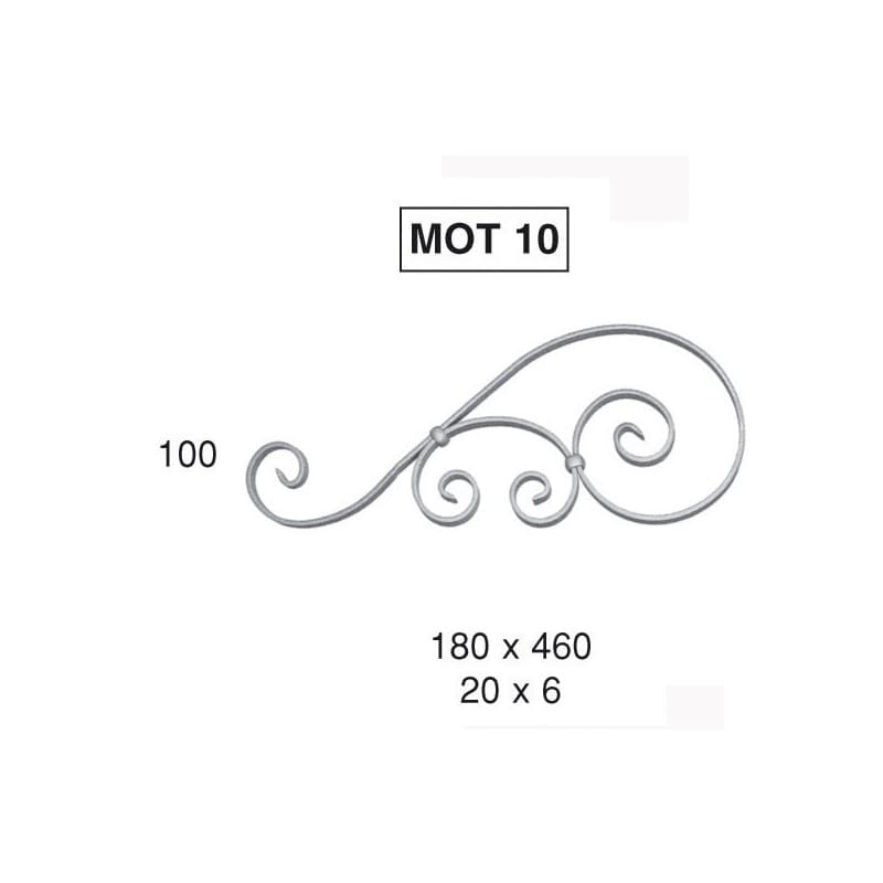 Motifs et cercles motif 10 plat 20 x 6 hauteur 460 x 180 1 pièce(s) - bourguignon