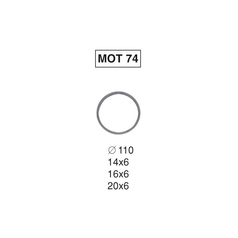 Motifs et cercles motif 74 plat 16 x 6 rond 110 1 pièce(s) - bourguignon