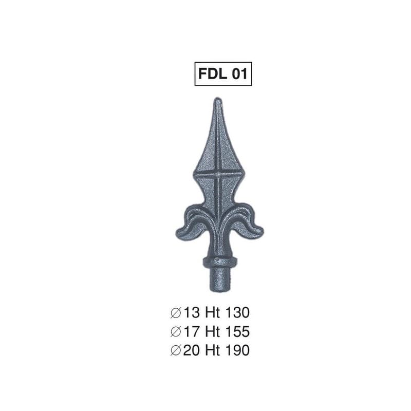 Fers de lance en acier fer de lance 01 acier rond 12 1 pièce(s) - bourguignon