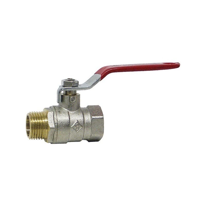 Vannes à sphère passage standard vanne à sphère mf26x34 manette plate 1 pièce(s) 26/34 (1") plate mâle / femelle - somatherm for you