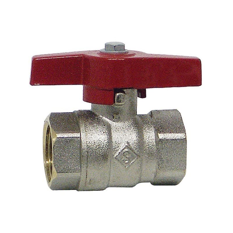 Vannes à sphère passage standard vanne à sphère ff12x17 manette papillon 1 pièce(s) papillon femelle / femelle 12/17 (3/8") - somatherm for you