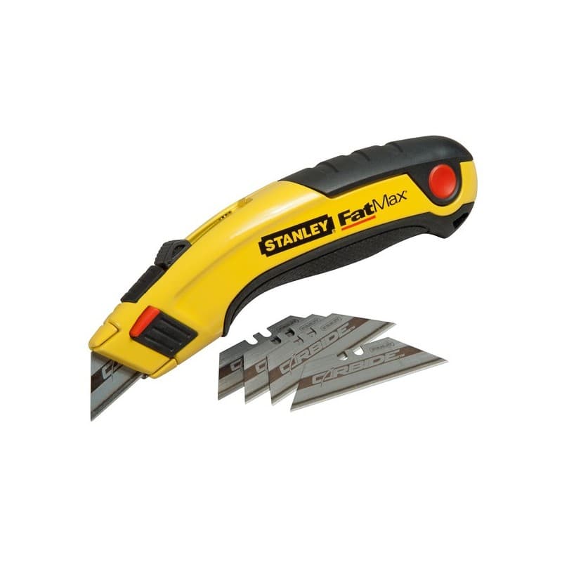 Couteau fatmax® à lame rétractable et 5 lames carbide® couteau fatmax® à lame rétractable et 5 lames carbide® 1 lot(s) - stanley division construction