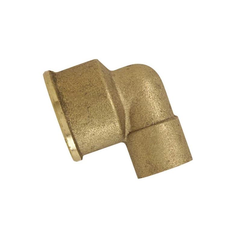 Coudes 90° à souder et visser - laiton coude laiton 90° à souder et à visser ø 12 f15/21 1 pièce(s) laiton 12 mm 15/21 (1/2") femelle 90° - boutte
