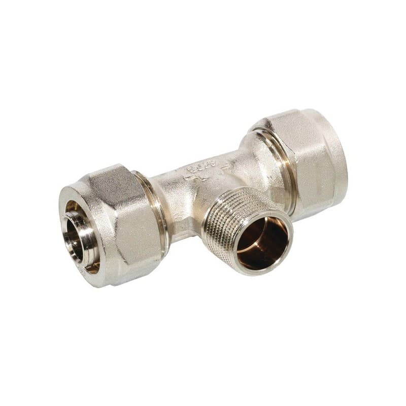 Tés centre à compression té mâle centre à compression 16 x 15/21 x 16 1 pièce(s) laiton 16 mm 15/21 (1/2") mâle - somatherm for you