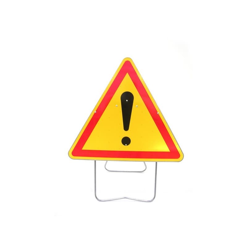 Panneau acier galvanisé ak triangle ak 1000 mm "danger" cl t1 1 pièce(s) - nadia