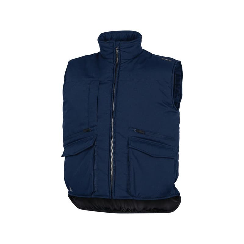 Gilet matelassé sierra 2 gilet matelassé sierra 2 marine t2xl gilet entre 4 et 6 2xl 100 - 200 g bleu polyester / coton 1 pièce(s) - delta plus