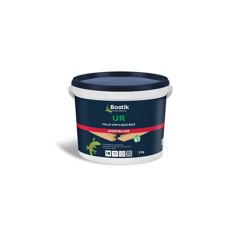 Colle à bois vinylique ur / intérieur prise rapide colle bois ur de 1 à 5 minutes liquide manuelle bois et dérivés a base aqueuse vynilique sans charg