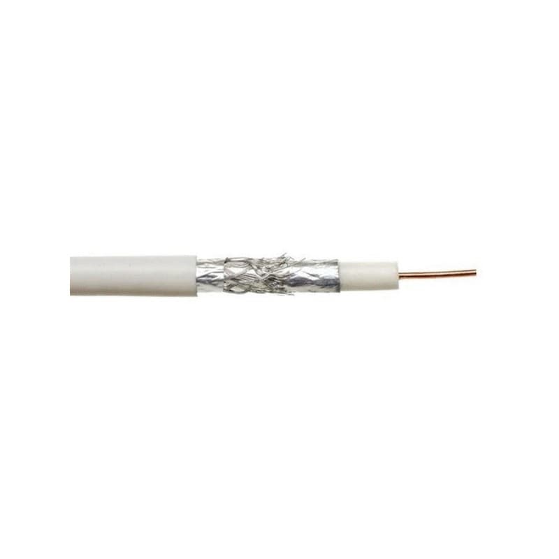 Câble coaxial tv 17 vatc classe a 1 mètre(s) linéaire câble tv 17 vatca ø6.8 mm blanc - debflex