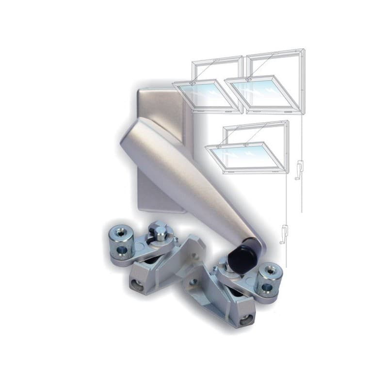 Ferme-impostes magistral série 1600 ferme-imposte à treuil magistral 1600 gris alu. liaison 3 m 1 pièce(s) - comtra