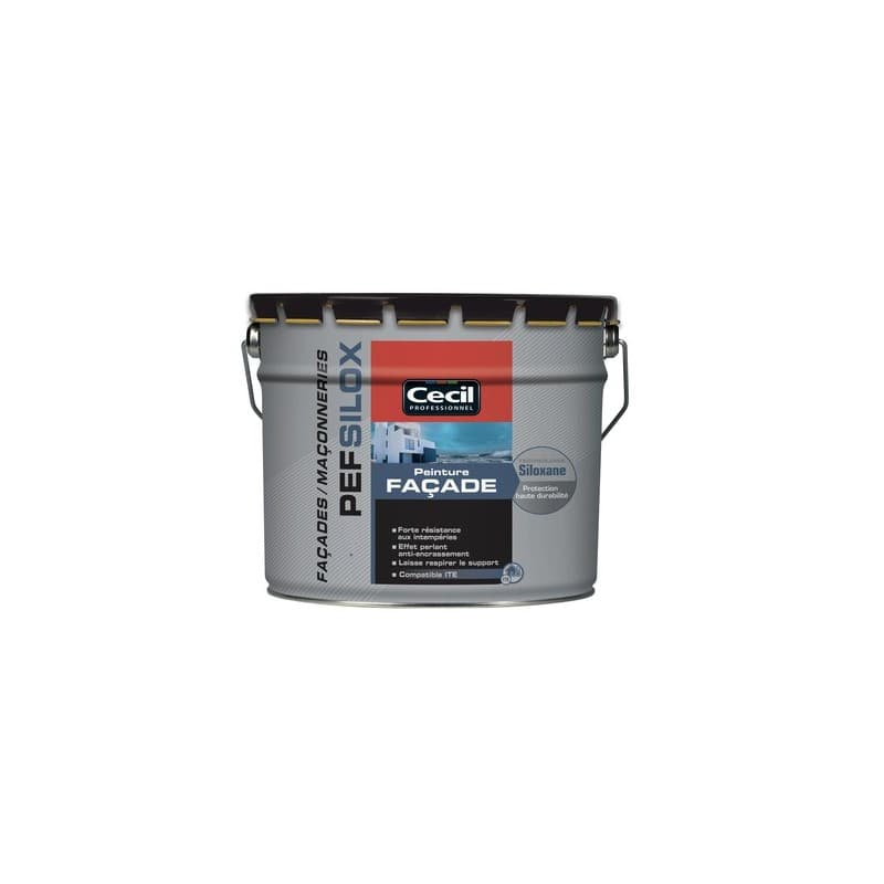 Peinture façade siloxane pef65 peinture façade siloxane pef65 ton pierre supports neufs ou sains brosse/rouleau, pistolet sans air 24 heure(s) eau trè