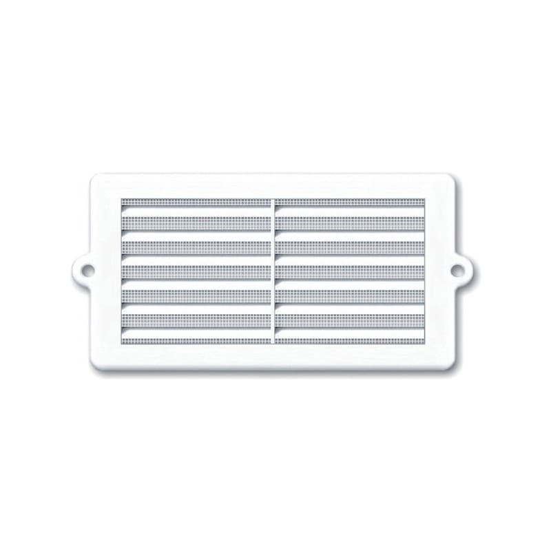 Grilles à encastrer grille menuis. avec moustiq. 200 cm² 245 x 133 mm blanche 1 pièce(s) - autogyre
