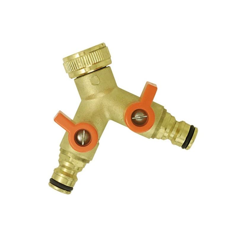 Raccords automatiques laiton nez de robinet femelle 20 x 27 2 circuits rapide 1 pièce(s) - boutte