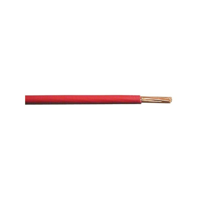 Fil rigide ho7 vr fil âme rigide ho7 vr 6mm² rouge 1 mètre(s) linéaire - debflex