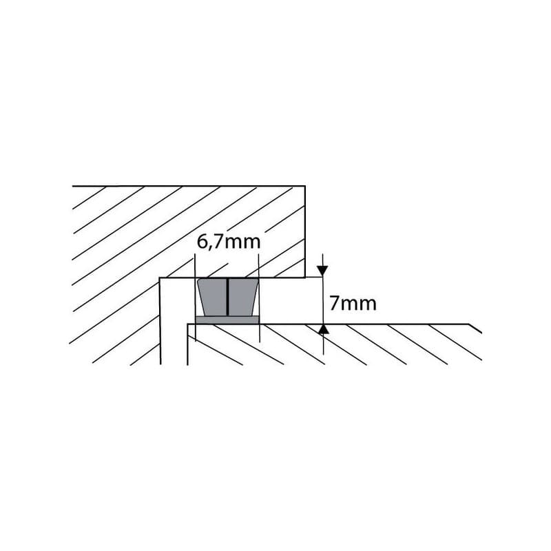 Brosse velours gris alu. et pvc hauteur 7 mm 7,5 m brosse velours gris alu. et pvc hauteur 7 mm 7,5 m 1 pièce(s) - france calfeutrage