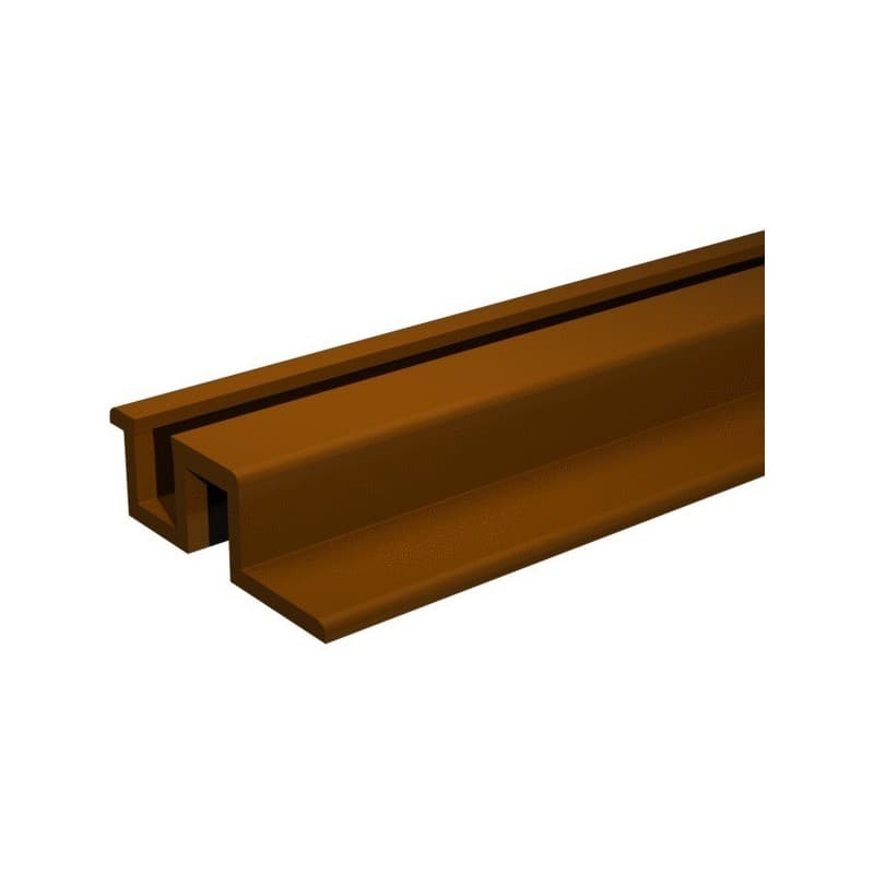 Rails à visser pico rail à visser pico marron 3 m 1 pièce(s) pvc 55 kg 3 mm brun - mantion sas