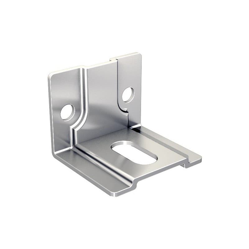 Patte équerre à visser pour rail 2525 patte équerre à visser pour rail 2525 1 pièce(s) - mantion sas