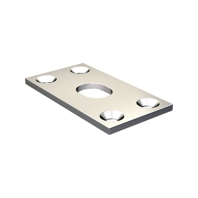 Gâches gâche à entailler pour verrou ø 14 mm 1 pièce(s) - mantion sas