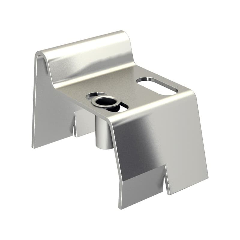 Sabots d'arrêt central avec gâche ajustable butoir d'arrêt central à sceller 1 boîte(s) de 2 pièce(s) - mantion sas