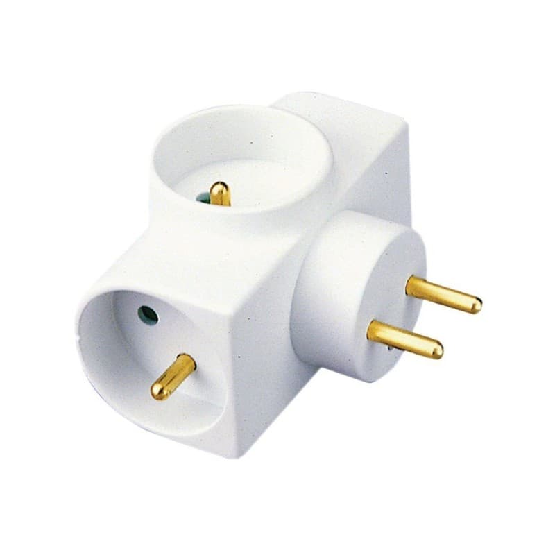 Multiprises triplites triplite 2p+t 16 a blanche 1 pièce(s) - debflex