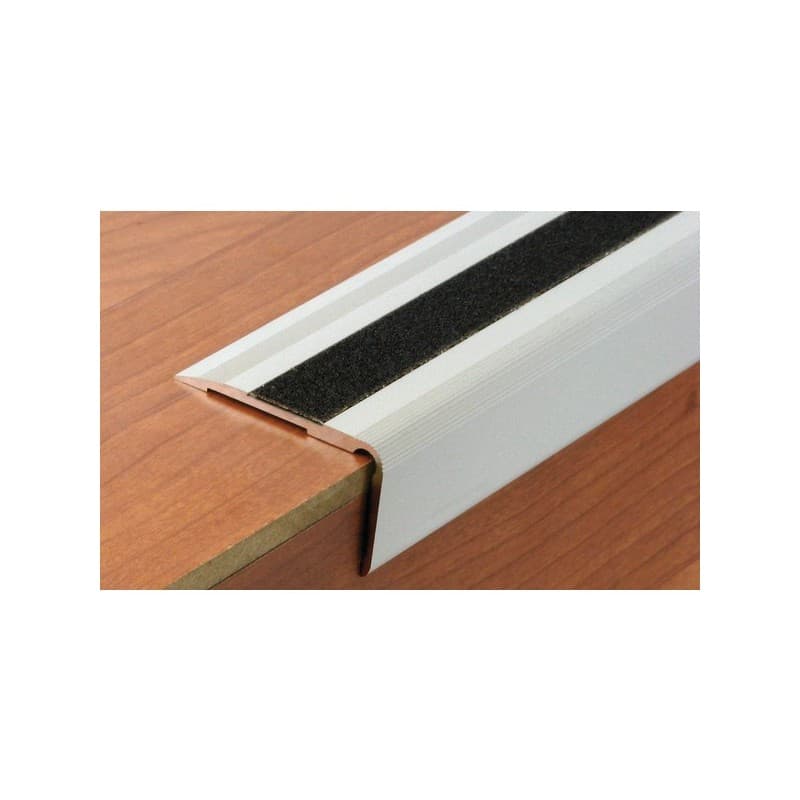 Nez de marche traditionnels pour pose rapportée nez de marche 3t à visser alu. naturel 3000 mm 1 pièce(s) intérieur et extérieur 32 mm à visser alumin