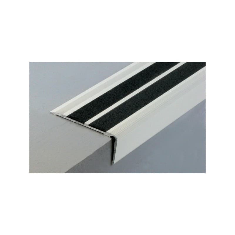 Nez de marche traditionnels pour pose rapportée nez de marche 6t à visser alu. naturel 3000 mm 1 pièce(s) 75 mm intérieur et extérieur 32 mm à visser