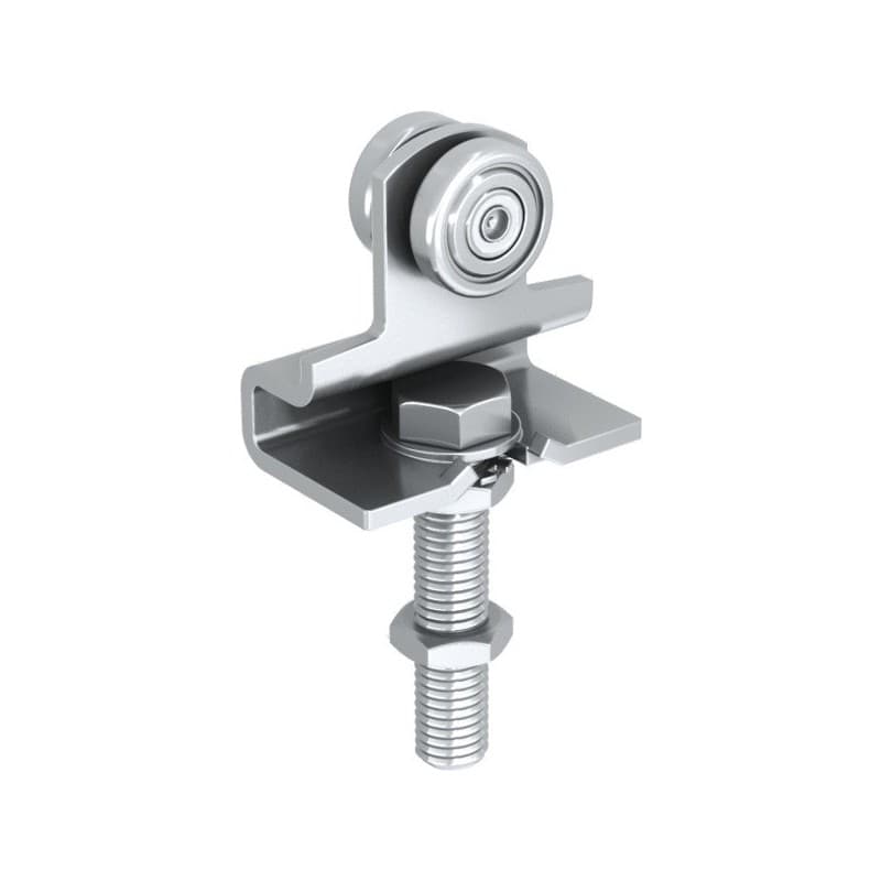 Montures série hercule monture col de cygne 2 galets acier rail 9030 1 boîte(s) de 2 pièce(s) - mantion sas