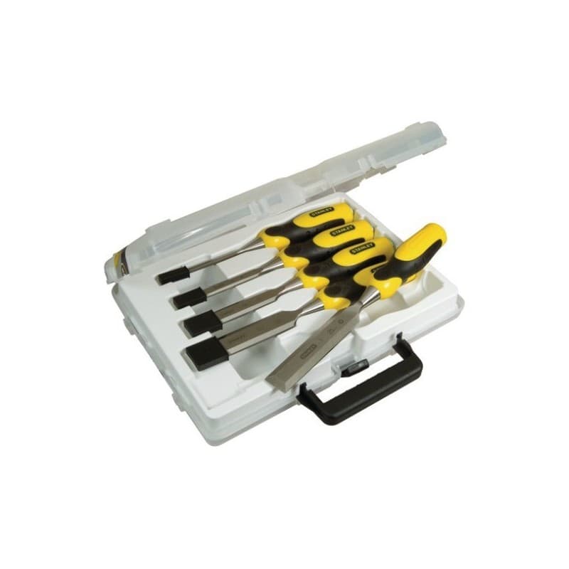 Coffret ciseaux à bois dynagrip® "strike" coffret ciseaux bois dynagrip® "strike" 1 coffret(s) de 5 pièce(s) - stanley division construction