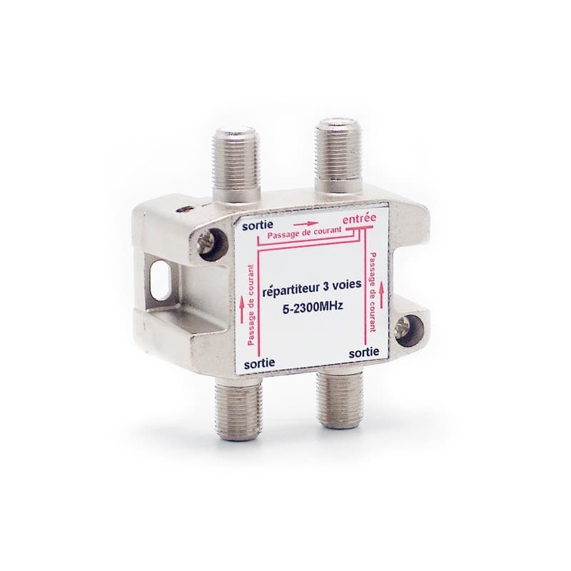 Répartiteurs blindés répartiteur blindé à connectique 3 voies f 1 pièce(s) - metronic