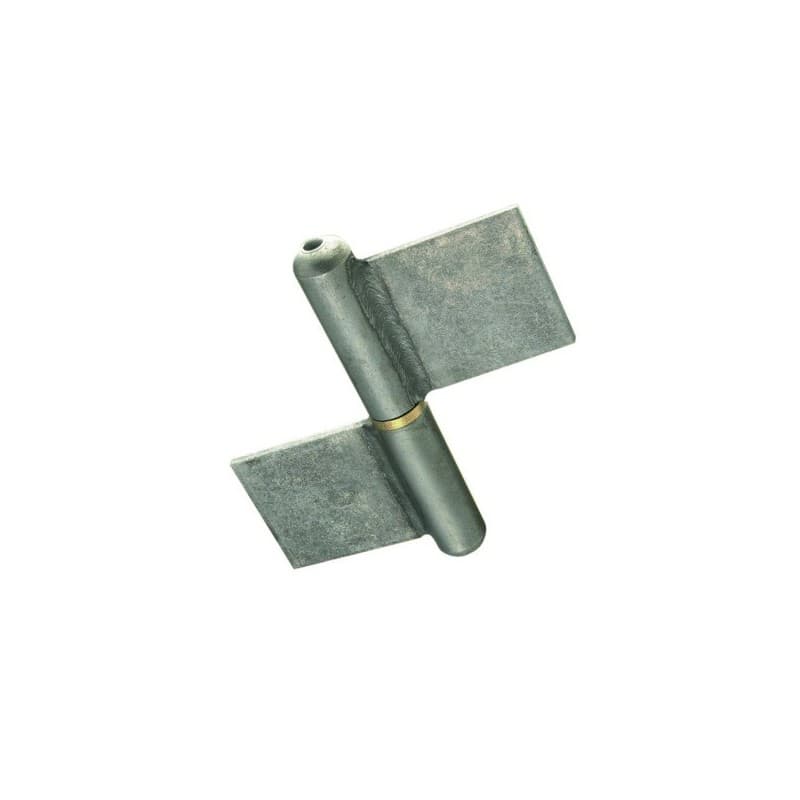 Paumelles de grilles soudées noeuds arrondis paumelle grille noeuds arrondis lame au centre 140 mm 1 pièce(s) - torbel industrie