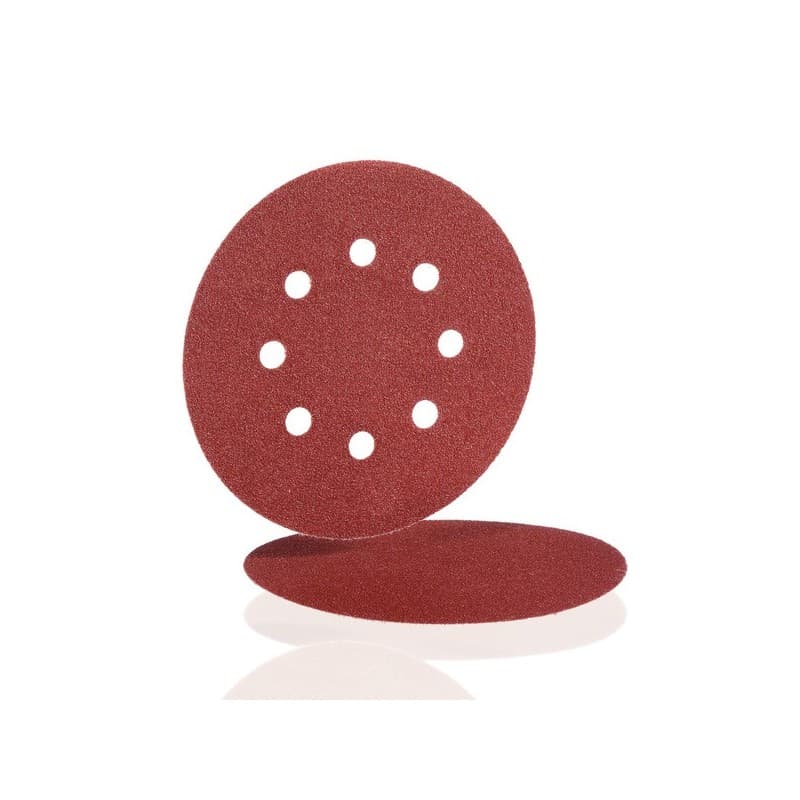 Disques papier vc153 auto-agrippant ø125 - 8 trous disque papier vc153 ø 125 8 trous g80 80 oxyde d'aluminium 8 125 mm 1 blister(s) de 10 pièce(s) - h