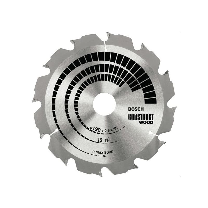 Lames de scie circulaire construct wood bois 30 mm lame de scie circu. 16 dents construct wood 23 x30/25x2,8 1 pièce(s) 16 2.8 mm 235 mm - bosch