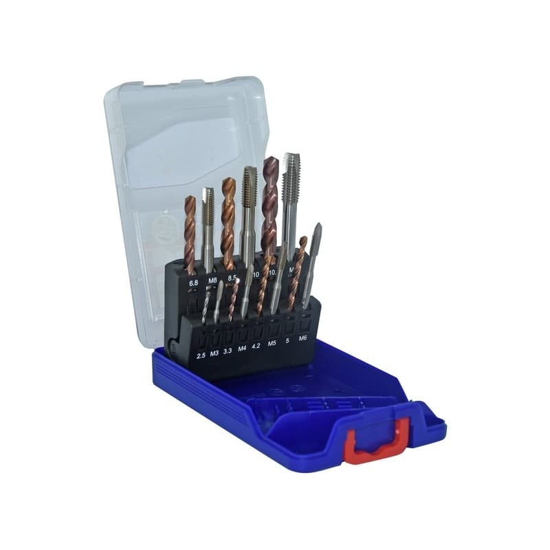 Coffret mixte 7 tarauds + 7 forets tzx coffret mixte 7 tarauds + 7 forets tzx 1 coffret(s) de 14 pièce(s) - tivoly