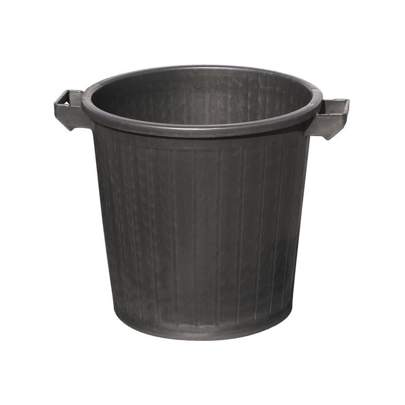 Poubelle plastique poubelle plastique 75 l noir 1 pièce(s) 75 litre(s) à couvercle - sofop taliaplast