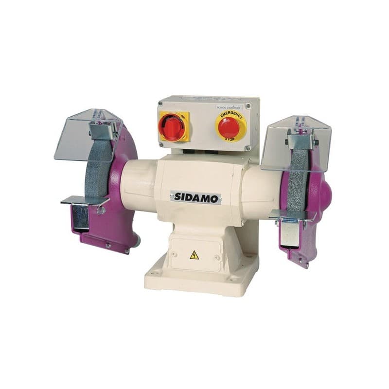 Touret à meuler tm 126 - 400 v - 0,75 kw triphasé 400v 750 w 2800 tr/min 18 kg 1 carton(s) de 1 pièce(s) touret à meuler tm 126 - 400 v - 0,75 kw 200