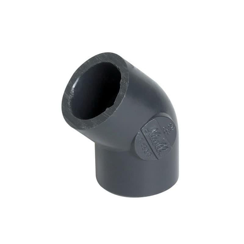 Coudes pression coude pression ff 45' ø 40 1 pièce(s) pvc femelle / femelle 45° - nicoll