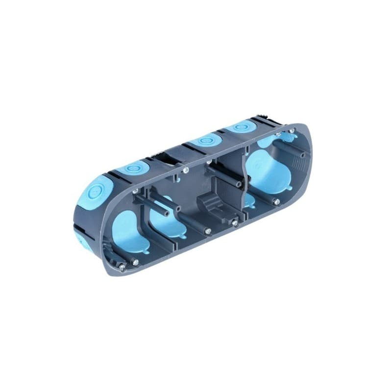 Boîte d'encastrement étanche à l'air stop'air 1 pièce(s) boite d'encastrement étanche stop'air 3 postes ø 67 x 40 mm - debflex