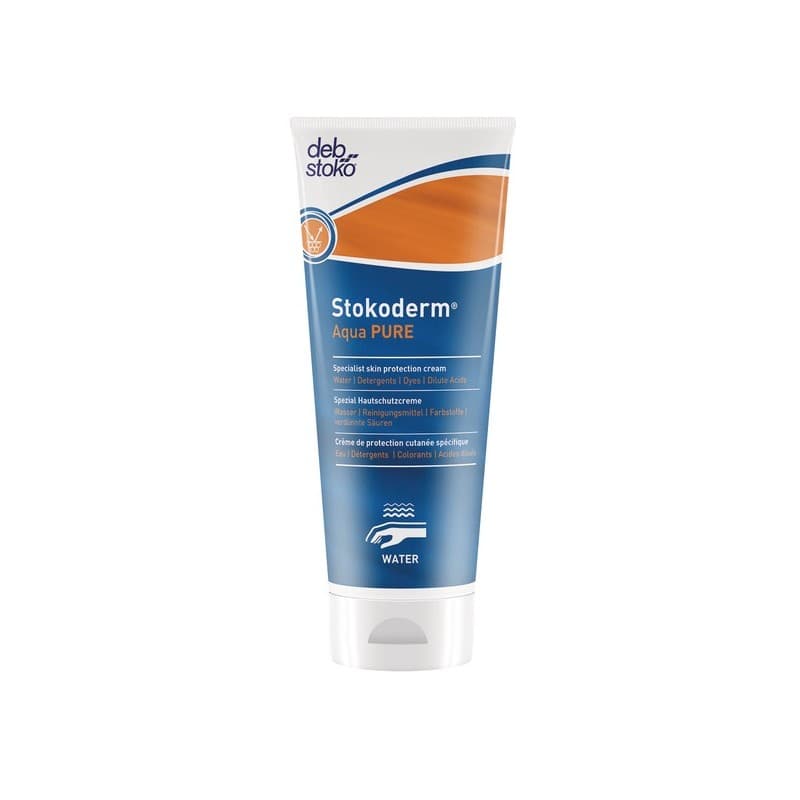 Crèmes de protection stokoderm aqua pure crème stokoderm aqua pure 1 tube(s) de 100 millilitre(s) tube crème hydratante 100 ml - sc johnson profession