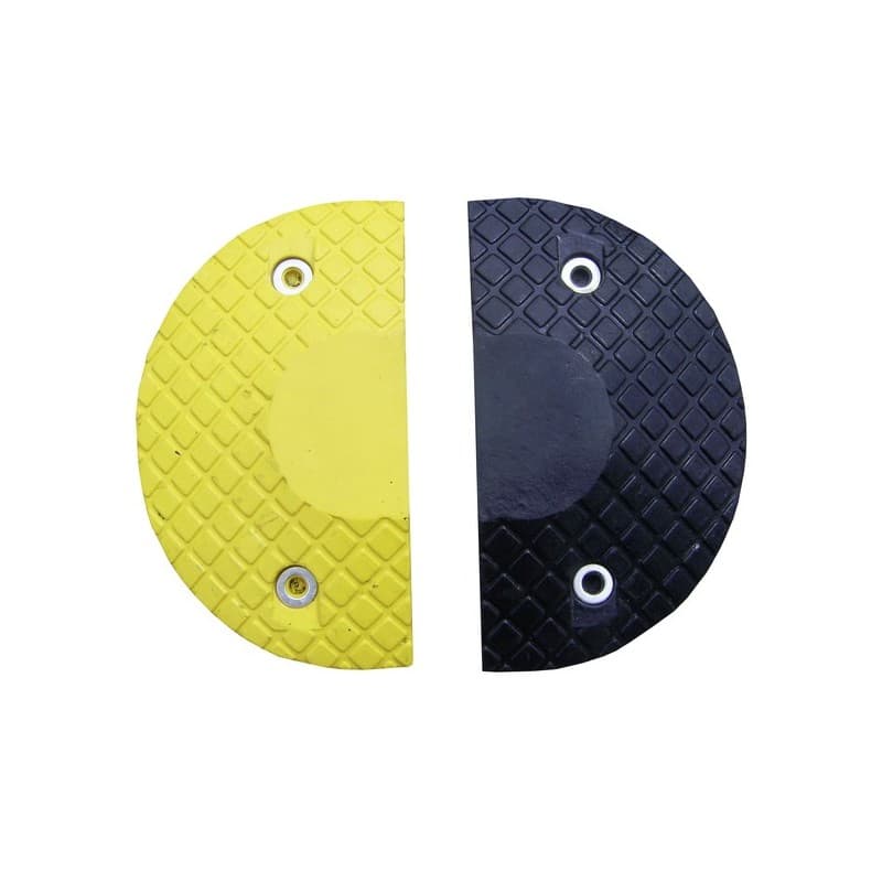 Ralentisseurs modulables trafic léger embouts 50 mm noir/jaune 1 lot(s) de 2 pièce(s) - viso