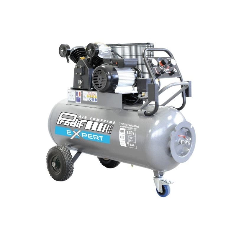 Compresseur mobile 150l - 18,6 m3/h compresseur mobile 150l - 18,6 m3/h 91 kg 1 pièce(s) 150 litre(s) 3 cv 9 bar mobile 18.6 m³/min - prodif