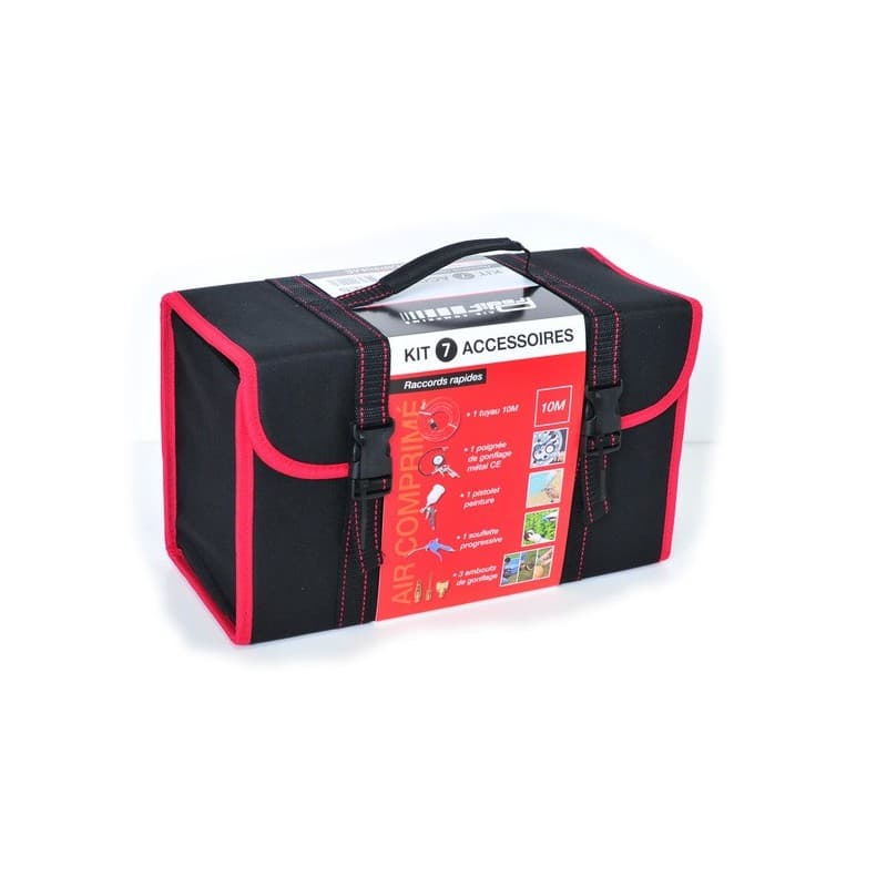 Valisette + 7 accessoires air comprimé valisette + 7 accessoires air comprimé 1 lot(s) de 8 pièce(s) - prodif